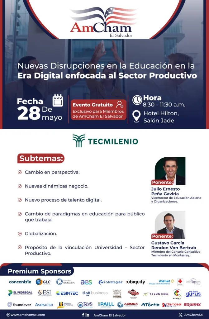 Nuevas Disrupciones en la Educación – AmCham El Salvador 2025 nuevas disrupciones